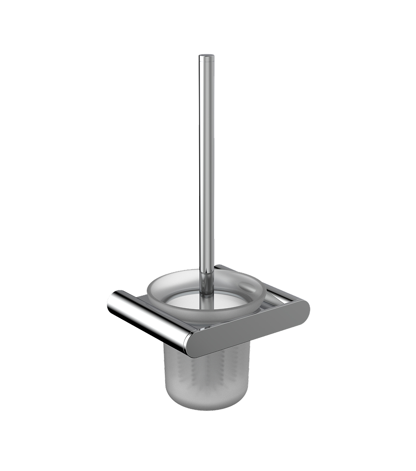 Block wall-mounted toilet brush holder