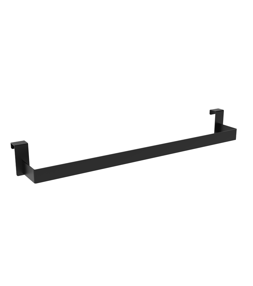 Block black undercounter towel rack