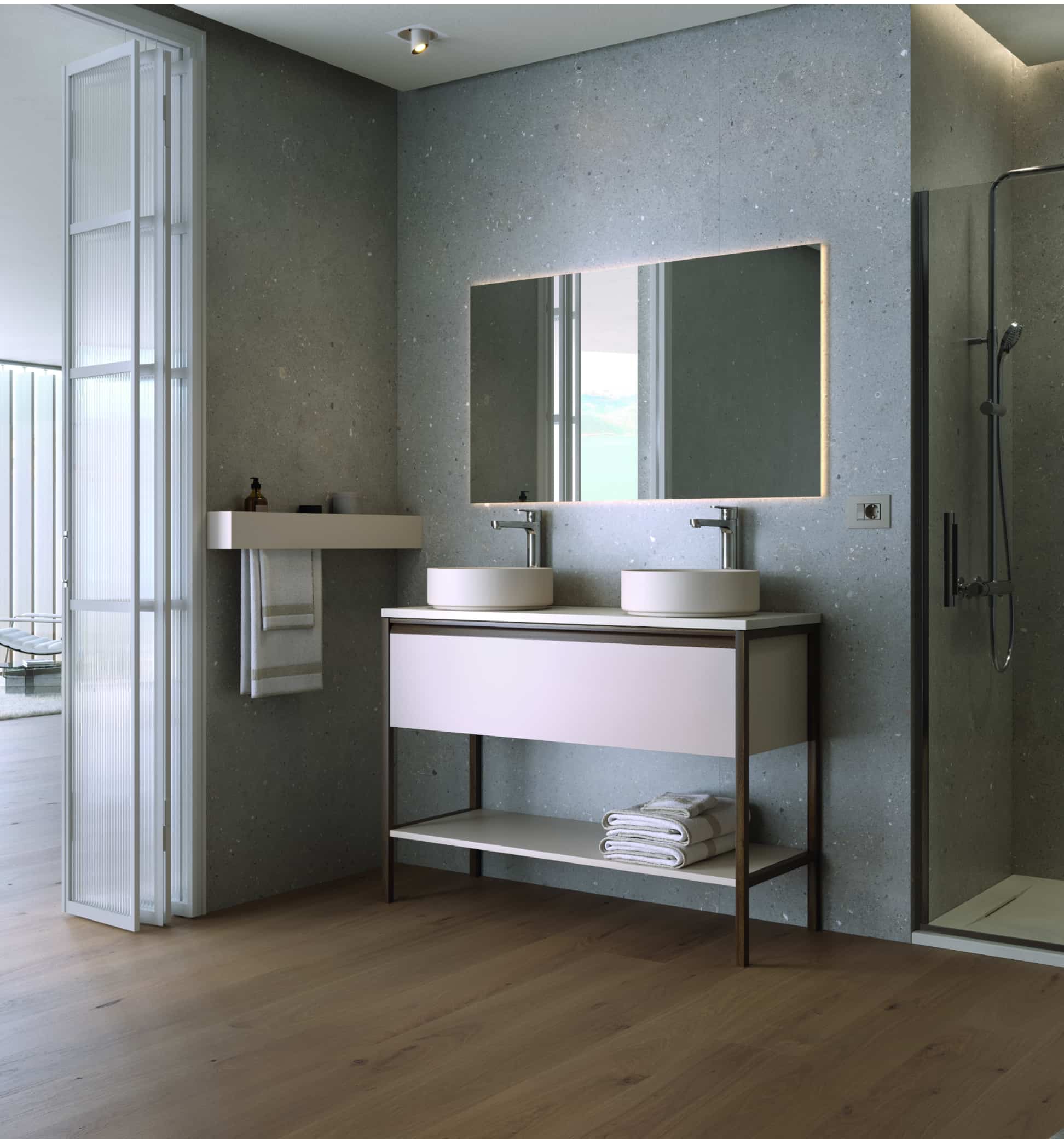 We equip the bathroom with all the items needed for complete comfort. 