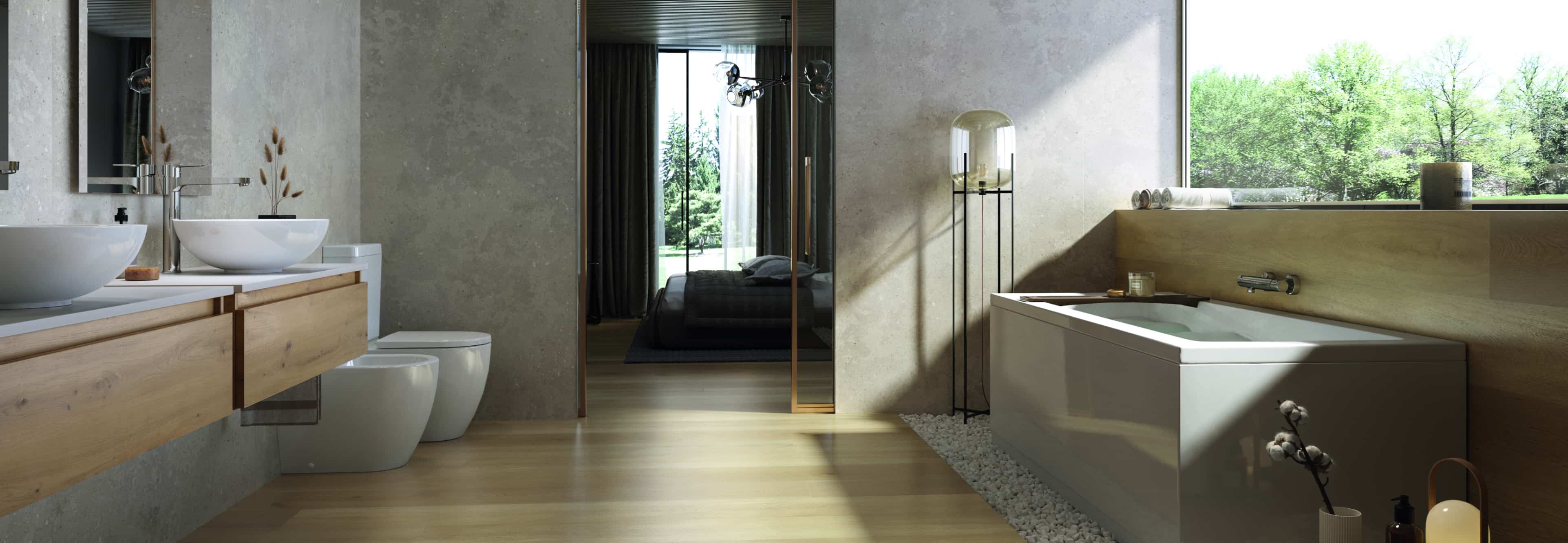 More eco-friendly bathroom options that conserve water and energy.